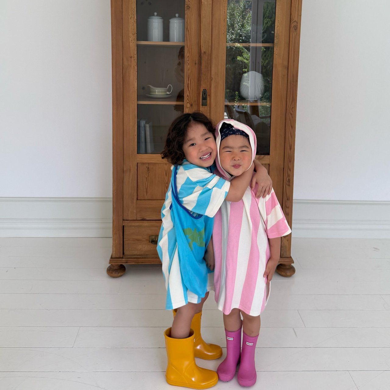 Banyan Terry Hoodie Korean toddler sweater in pink made in Korea