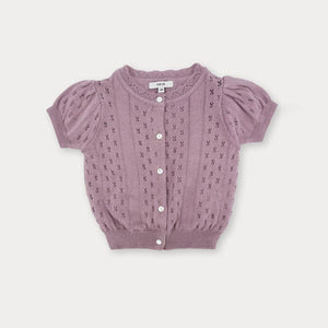 Bebe Petite Openwork Cardigan