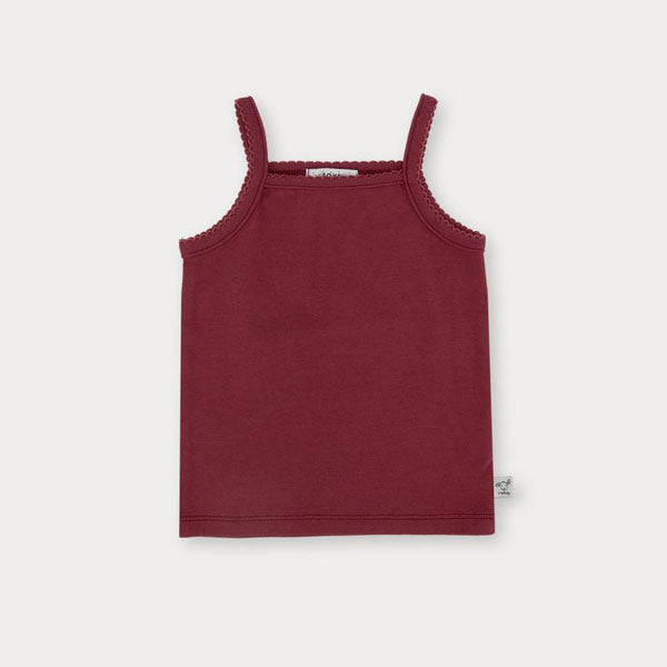 Bebe Picot Tank Top Korean infant tank top in pink beige made in Korea