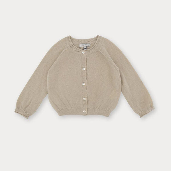 Bebe Tony Cardigan Korean infant sweater in beige made in Korea