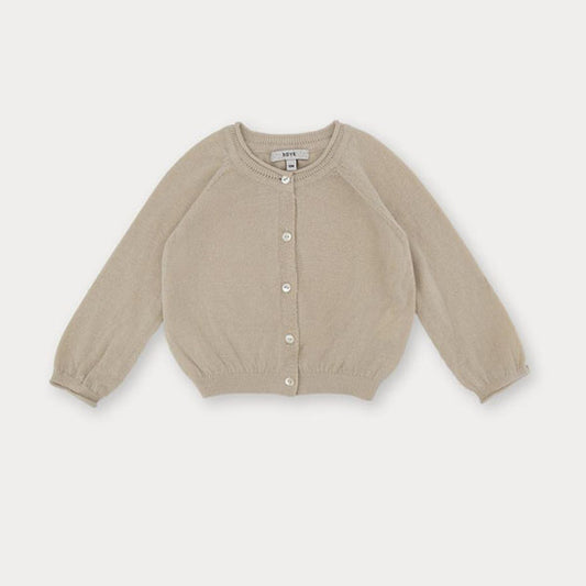 Bebe Tony Cardigan Korean infant sweater in beige made in Korea