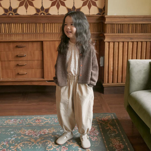 Castella Pants Korean toddler pants in cream made in Korea