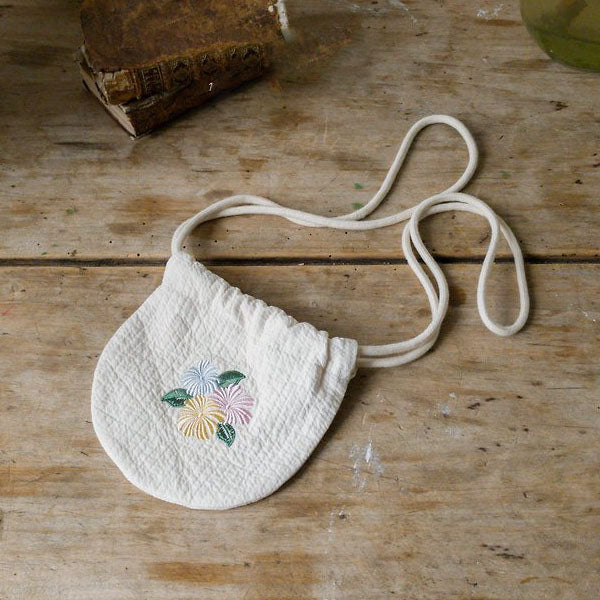 Ari Lucky Pouch Korean infant accessory in cream made in Korea