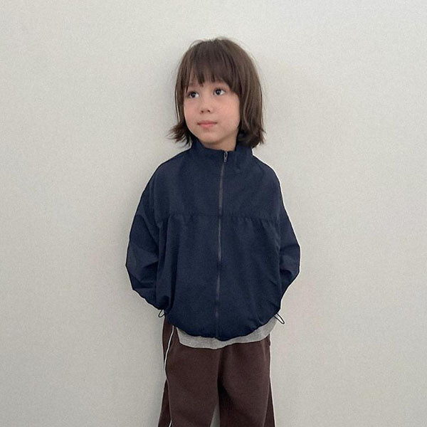 Rive Windbreaker Korean toddler jacket in cream made in Korea