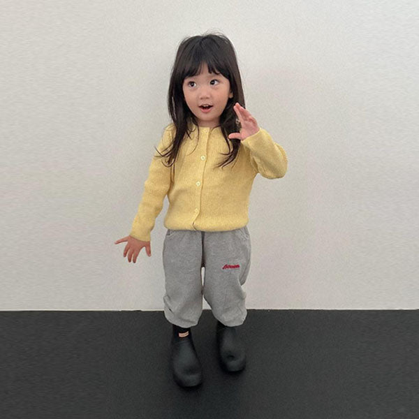 Marco Jogger Pants Korean toddler pants in oatmeal made in Korea