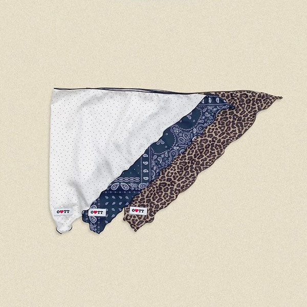 Point Scarf Korean infant accessory in dot(cream) made in Korea