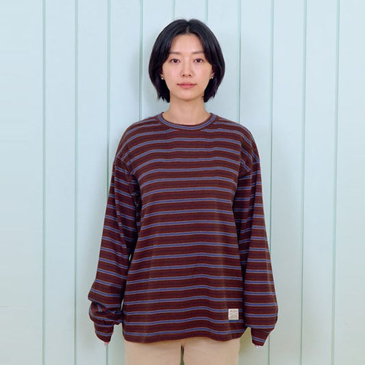 Tomboy Ribbed T-Shirt - Adult Korean kids t-shirt in heather made in Korea