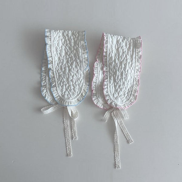 Ruffle Ear Warmer Korean infant accessory in sky blue made in Korea