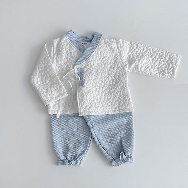 Rova Boy Hanbok Jeogori & Pants Set Korean toddler set in solid color made in Korea