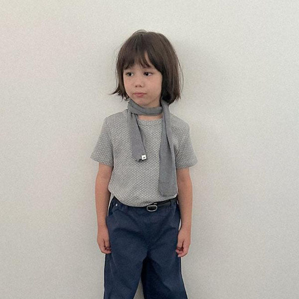 Emily Polka Dot Tee Korean toddler t-shirt in ivory made in Korea
