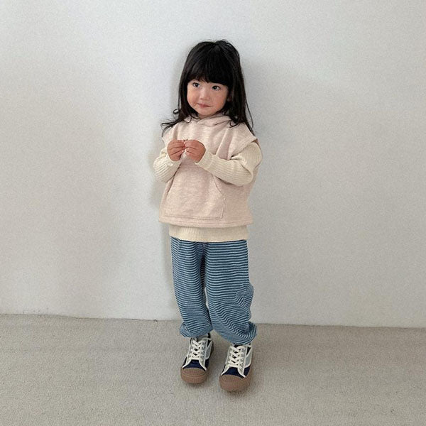 Jay Stripe Jogger Pants Korean toddler pants in blue made in Korea