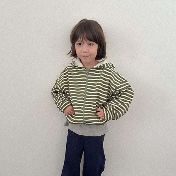 Candy Zip-Up Hoodie Korean toddler sweater in yellow made in Korea