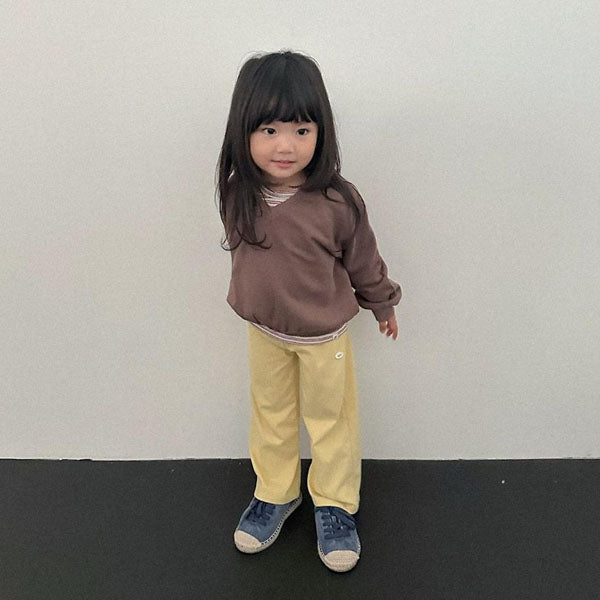 Cove Pants Korean toddler pants in yellow made in Korea