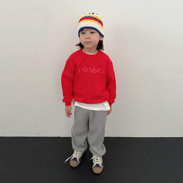 Flat Waffle Pants Korean toddler pants in yellow made in Korea