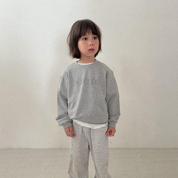 Flu Sweatshirt Korean toddler sweater in blue made in Korea
