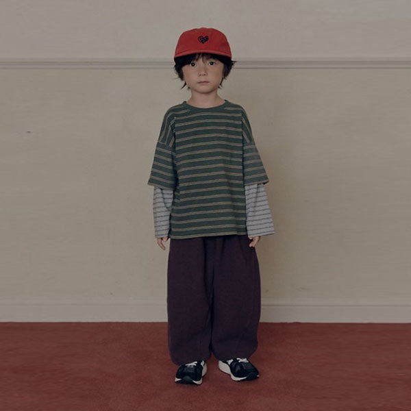 Mont Blanc Pants Korean toddler pants in deep purple made in Korea