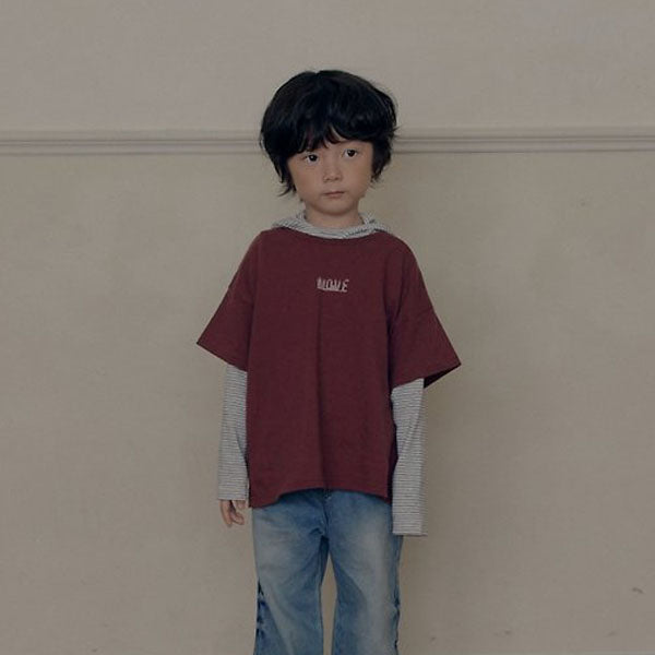 Flare Hoodie Korean toddler sweater in light heather made in Korea