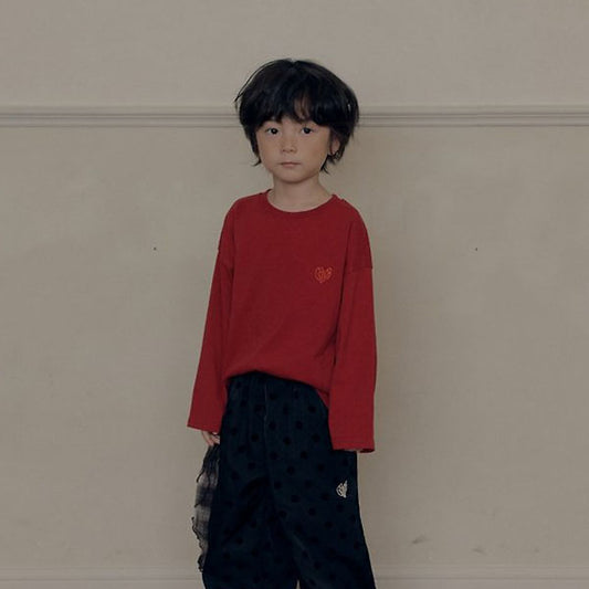 Grow Tee Korean toddler t-shirt in red made in Korea