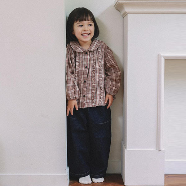Wide-Leg Pants Korean infant pants in cream made in Korea