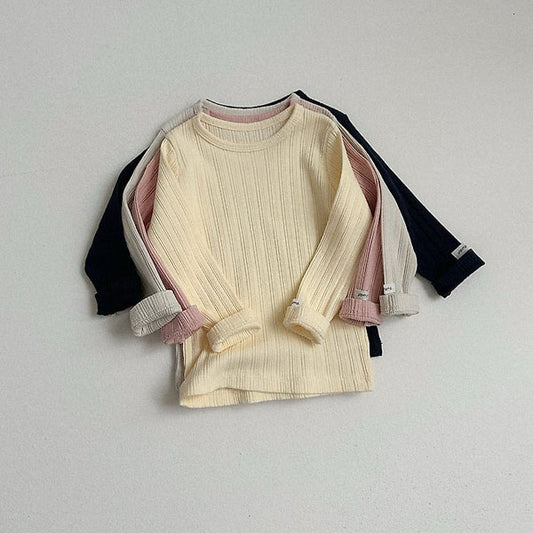Hazel T-Shirt Korean toddler t-shirt in cream made in Korea