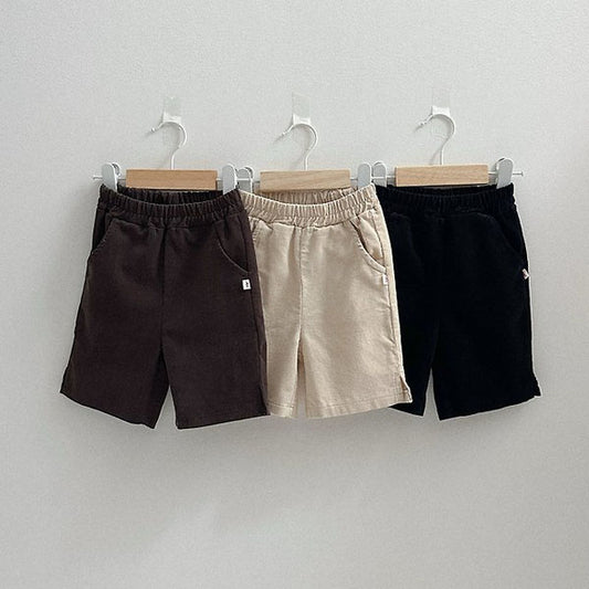 Corduroy Capri Pants Korean toddler pants in natural made in Korea