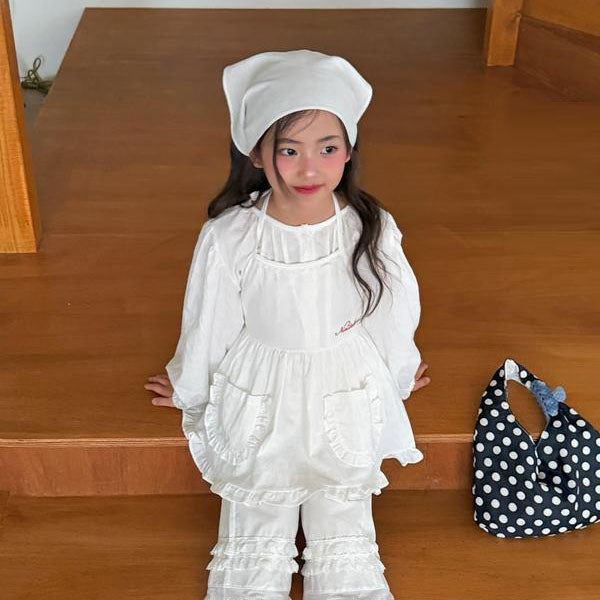 Hazel Bonnet Korean toddler accessory in dot made in Korea