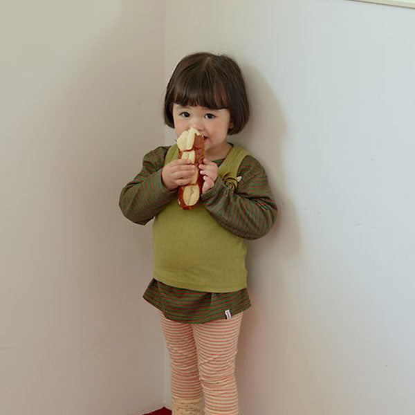 Melville Eyelet Tank Top Korean toddler tank top in red made in Korea