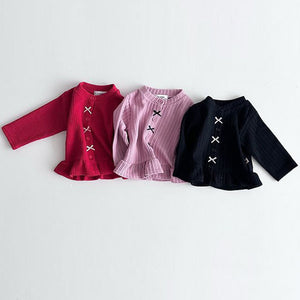 Ruffle Ribbon Cardigan