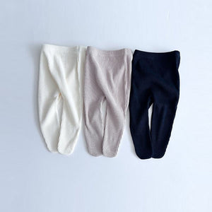 Fine Ribbed Footed Leggings
