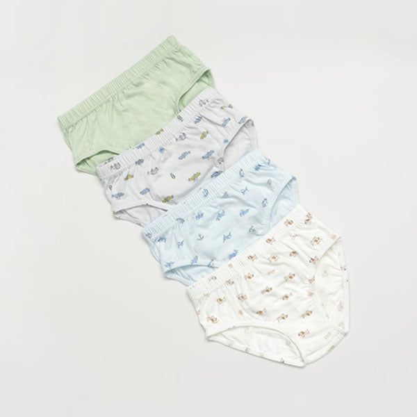 CM Ace Briefs Korean toddler underwear in solid color(4-piece set) made in Korea